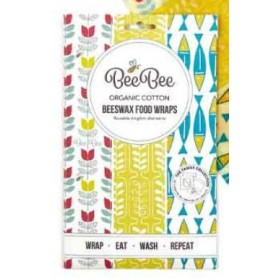 Panos 100% Algodão Beebee Food Wrap- Familiar