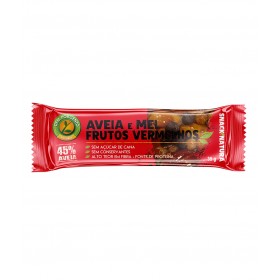 Barra de Aveia  Mel e Frutos Vermelhos 35gr