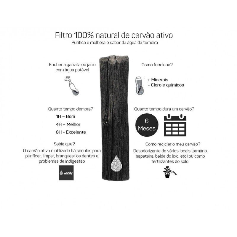 Filtro de Carvão Ativo 1 Unidade