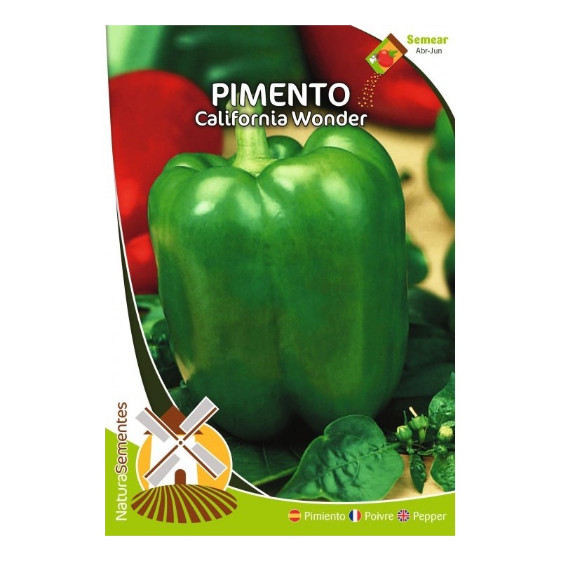 Pimento - Califórnia Wonder NaturaSementes Pimento - Califórnia Wonder NaturaSementes
